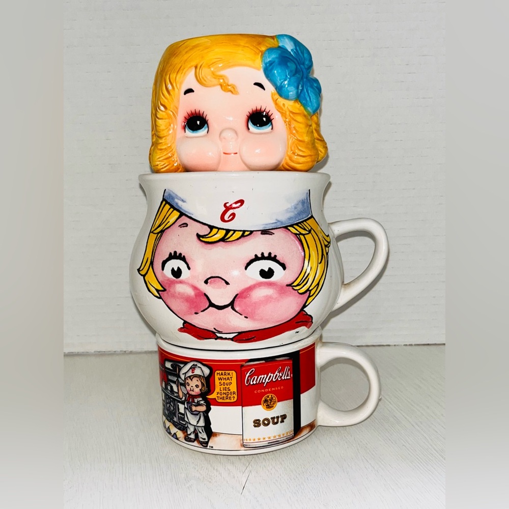 Vintage Campbell's Soup Mug Set LOT